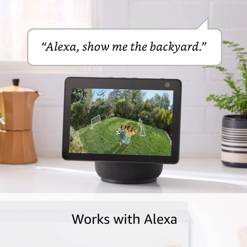 Like-New Ring Spotlight Cam Plus, Solar | Two-Way Talk, Color Night Vision, and Security Siren (2022 release) - White 6