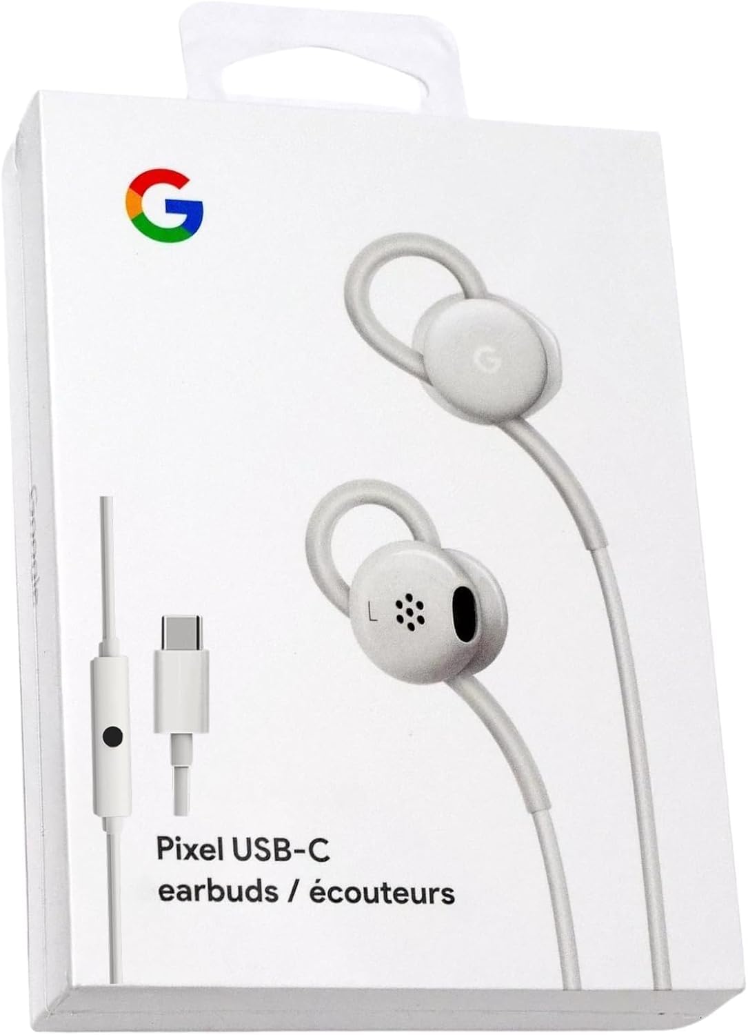 Google Earbuds Wired Headset USB-C, Comfortable Fit, Inline Controls, Compatible with Type-C Phones - White (Retail) 1