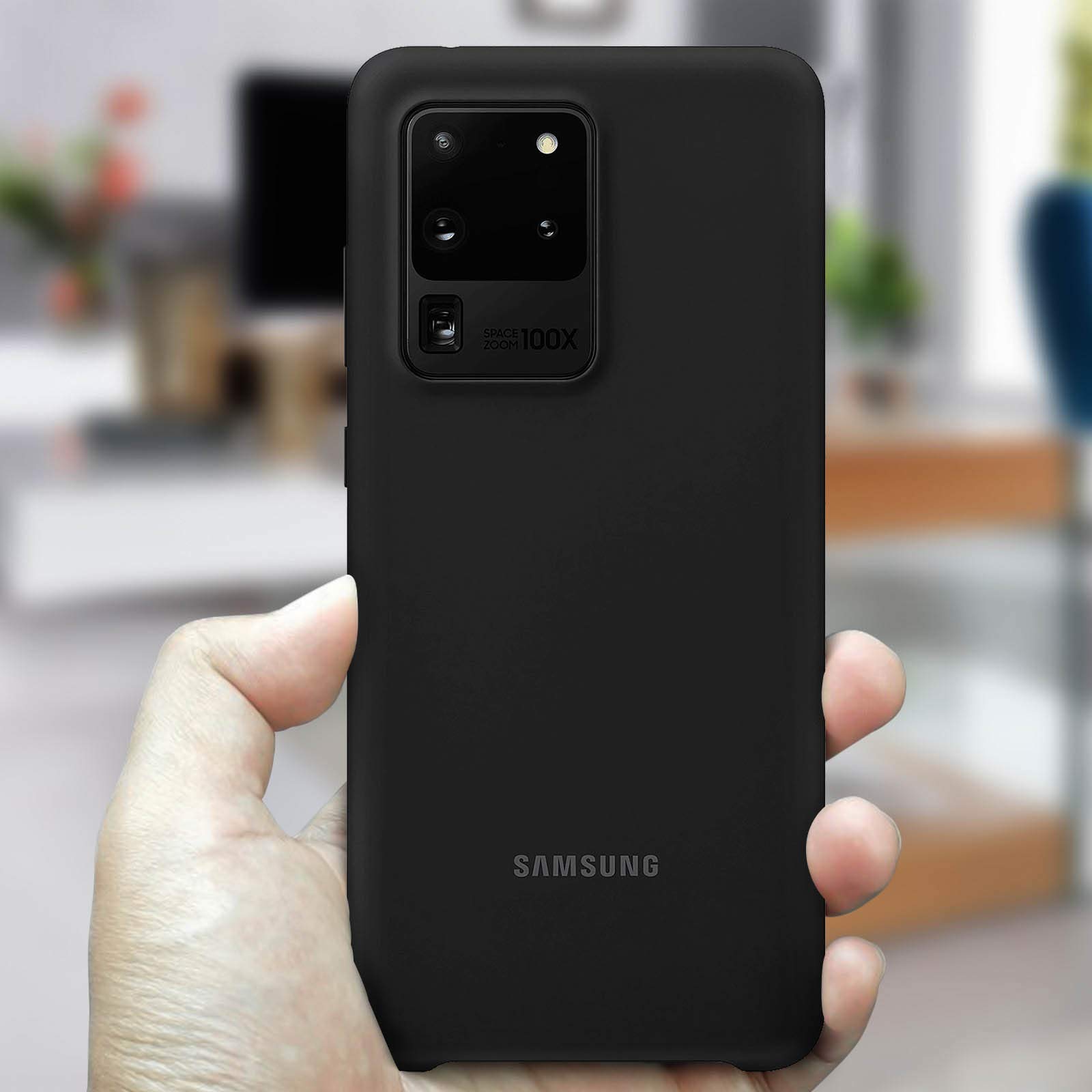 Samsung Original Galaxy S20 Ultra 5G Silicone Cover/Mobile Phone Case - Black 4