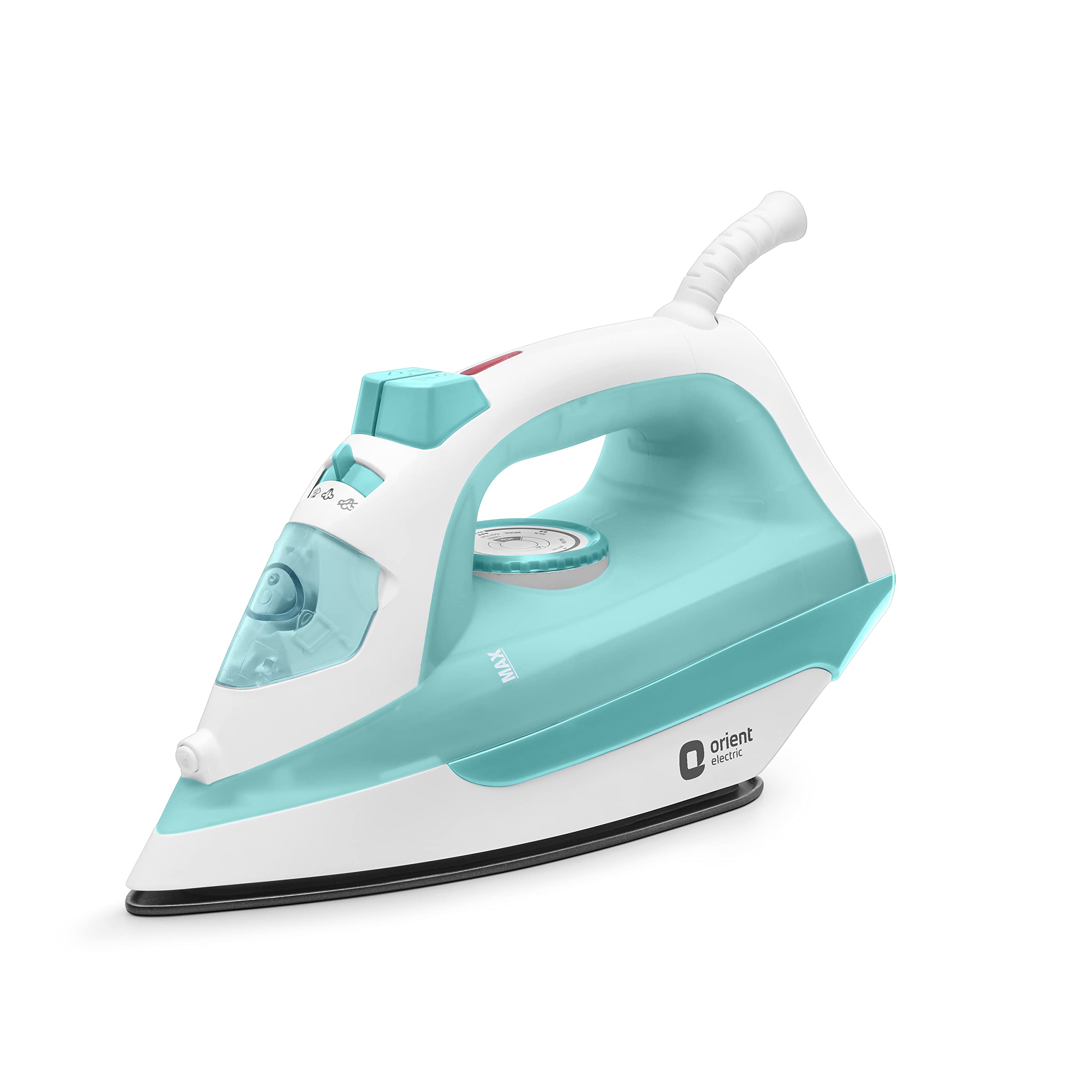 Orient Electric Fabrifeel | 2000W Steam iron (Press)| Non-stick Soleplate | 360-degree swivel cord| U-shaped heating element| Vertical & Horizontal Ironing| | ISI certified | 2-year warranty 1
