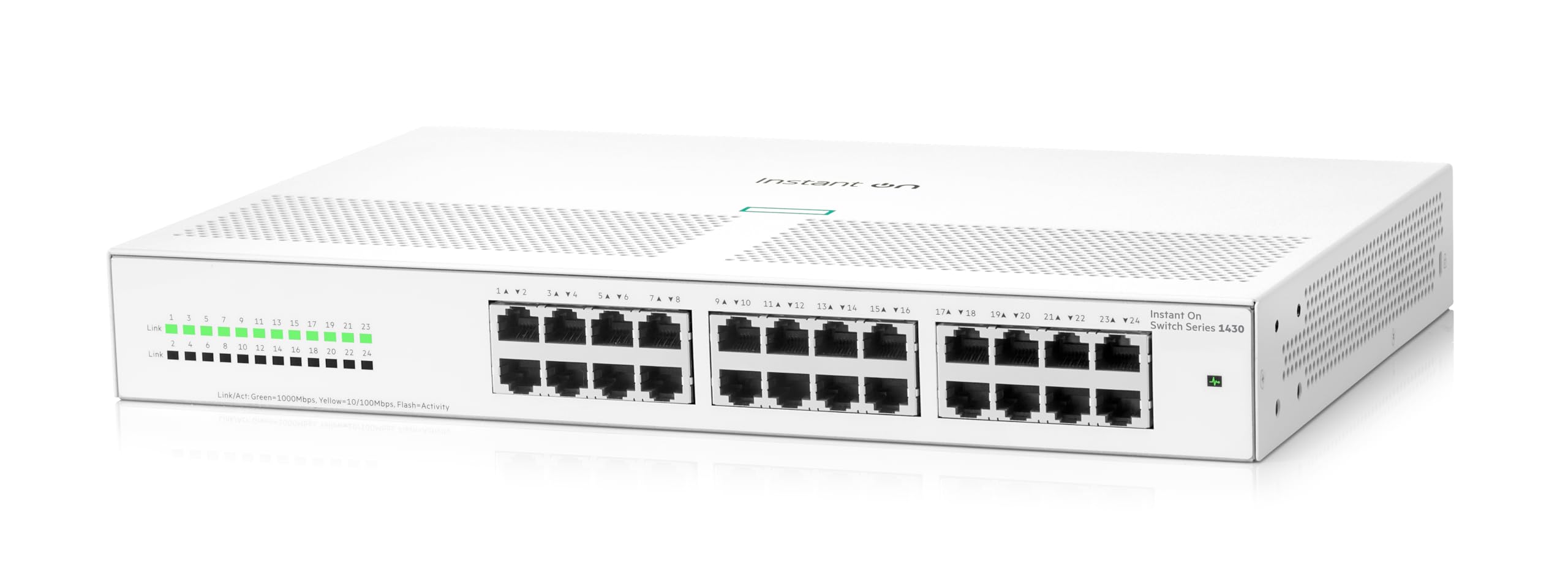 HPE Networking Instant On Switch Series 1430 24-Port Gb Unmanaged Layer 2 Ethernet Switch | 24x 1G | Fan-Less | US Cord (R8R49A#ABA) 6