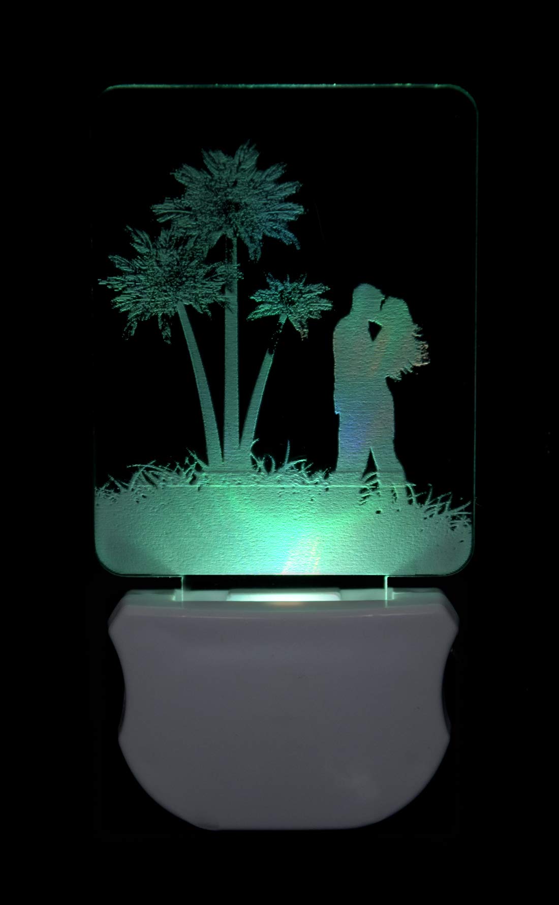 G Gojeeva The Couple 3D Illusion Night Lamp Comes with 7 Multicolor and 3D Illusion Design Suitable for Room,Drawing Room,Lobby (Pack of 2) 5