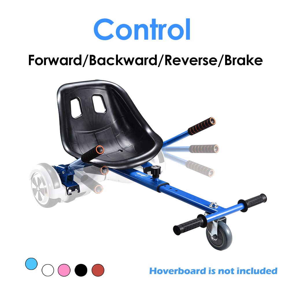 Hoverboard Seat Attachment Accessories Go Kart Conversion Kit, Transforming Self Balancing Scooter into Go-Kart, Adjustable Frame, Suitable All Ages & Heights, Compatible for 6.5'' 8'' 10'' (Jar) 3