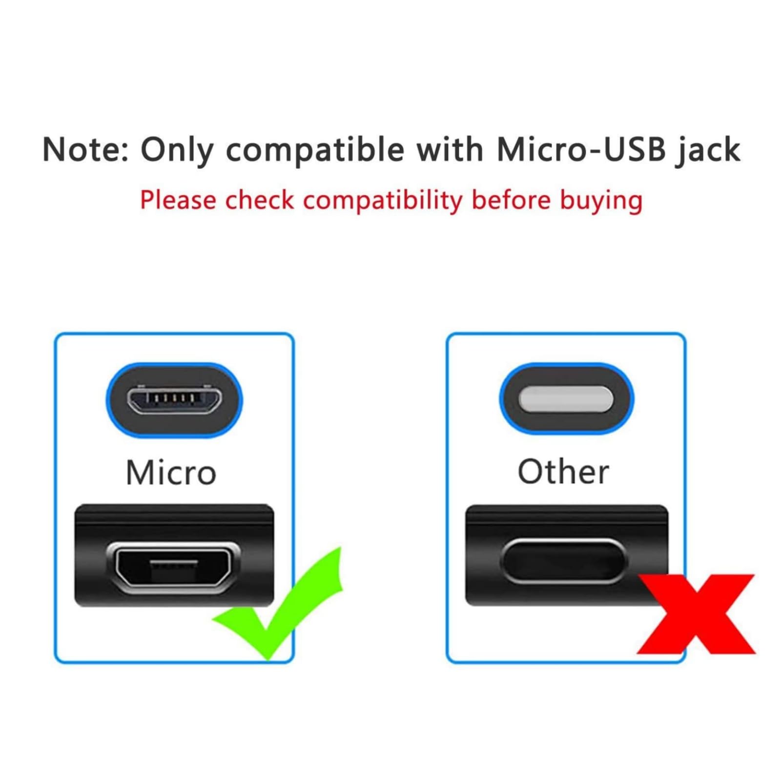 Replacement OFC USB Charger Cable Charging Cord Compatible with Beats by Dr Dre Powerbeats 2, Studio 2, Studio, Solo Wireless Headphones 3