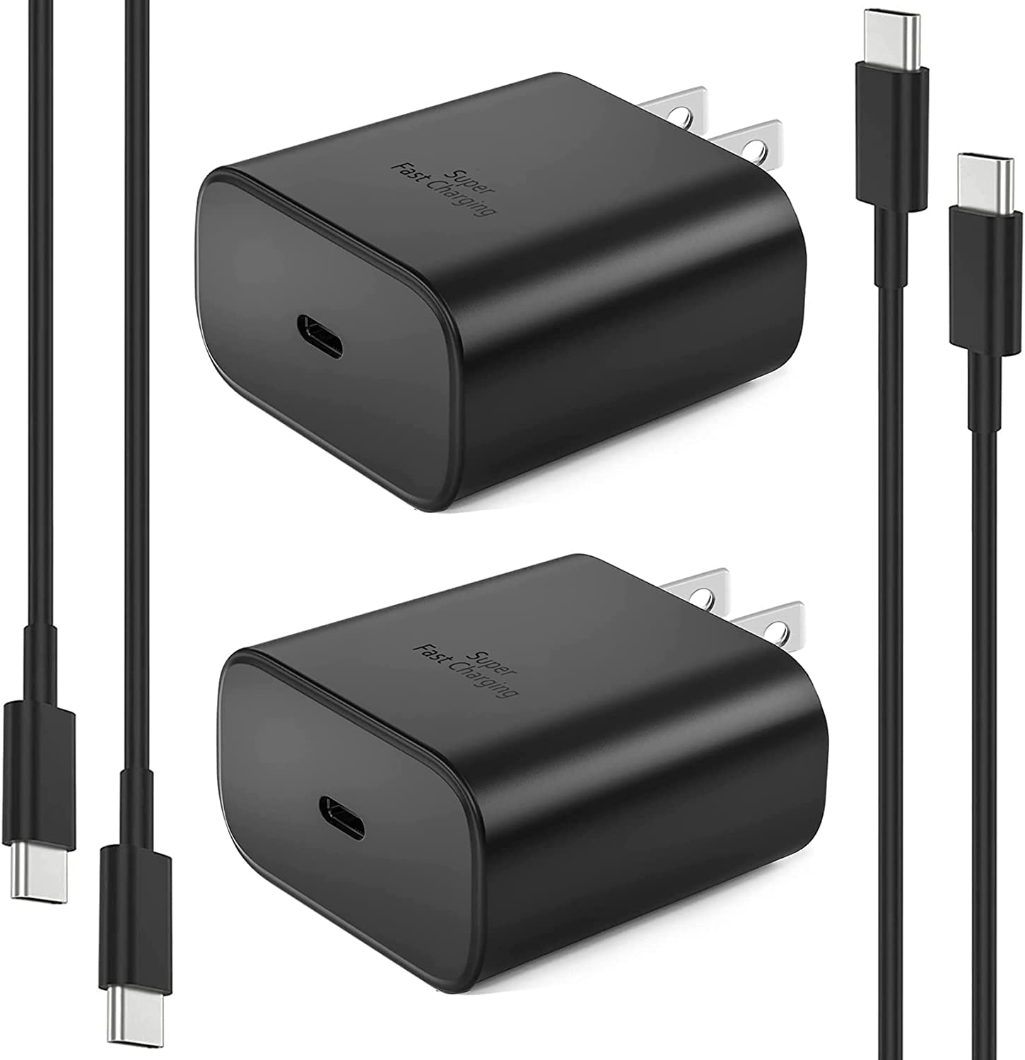 45W Super Fast Charger Type C, [2 Pack] 45 Watt USB-C Charger PD/PPS Wall Charging Block for Samsung Galaxy S24/S23 Ultra/S22 Ultra/S20 Ultra/Note 10 Plus, Galaxy Tab S8, Fold 4 Charger Fast Charging 1