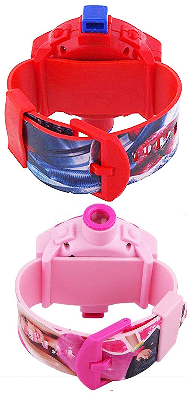 SMC Digital Unisex Watch (Beige Dial Multi Colored Strap) 4