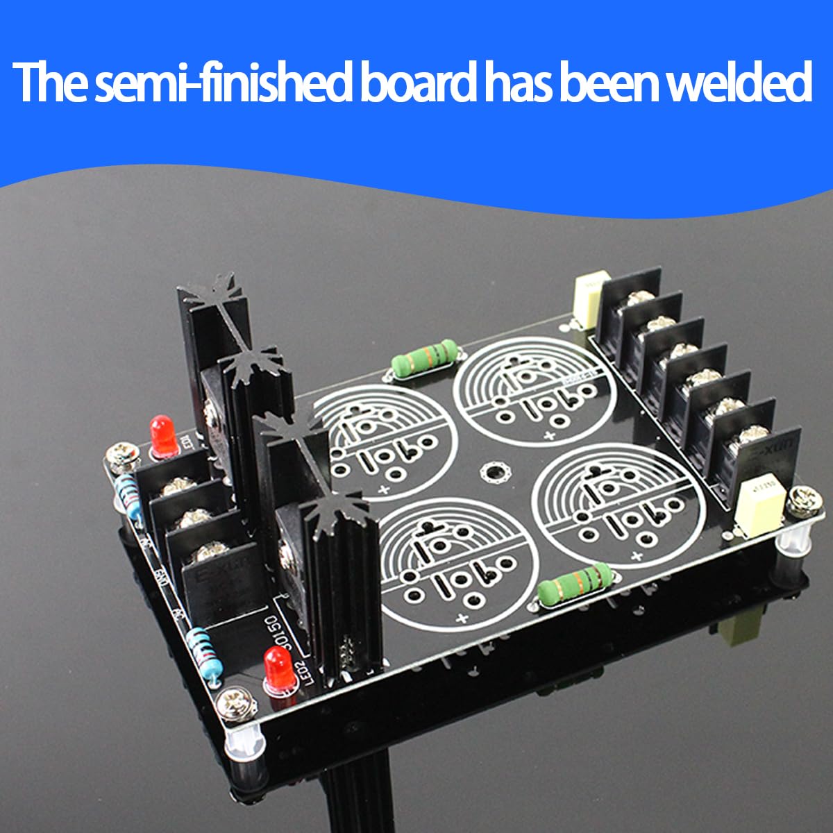 Semi-Finished 4-Capacitor Welded Schottky Rectifier Filter Power Board, 120A Rectification and Filtering Power Supply Board 3