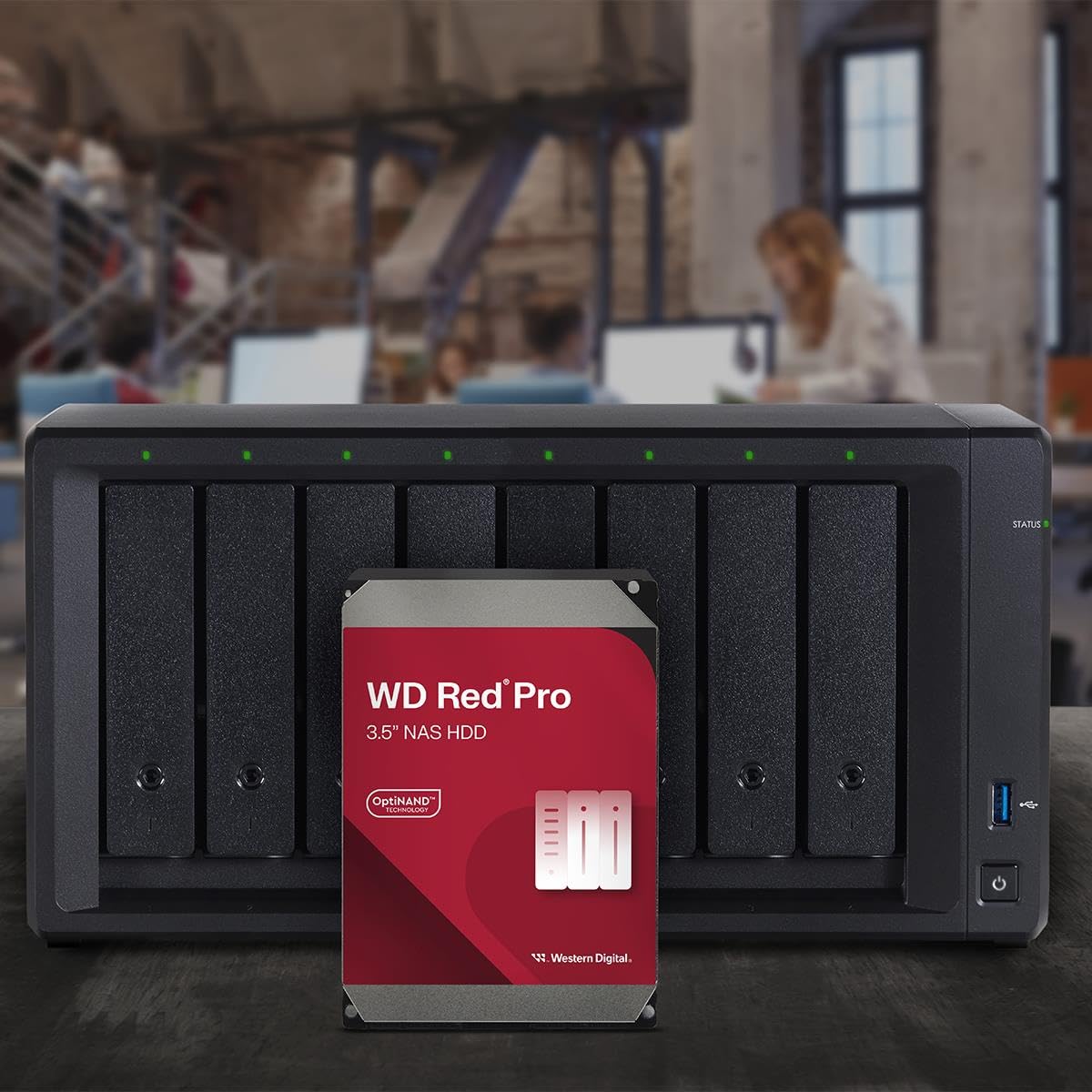 Western Digital 24TB WD Red Pro NAS Internal Hard Drive HDD - 7200 RPM, SATA 6 Gb/s, CMR, 512 MB Cache, 3.5" -WD241KFGX 3