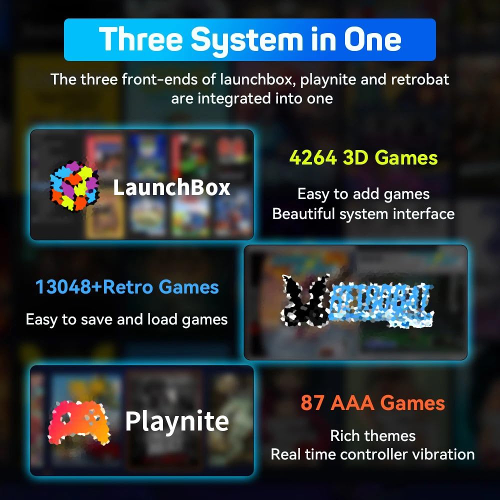 Retro Gaming Console HDD with Built in 17,399 Games, 3T Emulator Console HDD Preloaded 3 Game System, Plug and Play Video Games Emulator Hard Drive 3