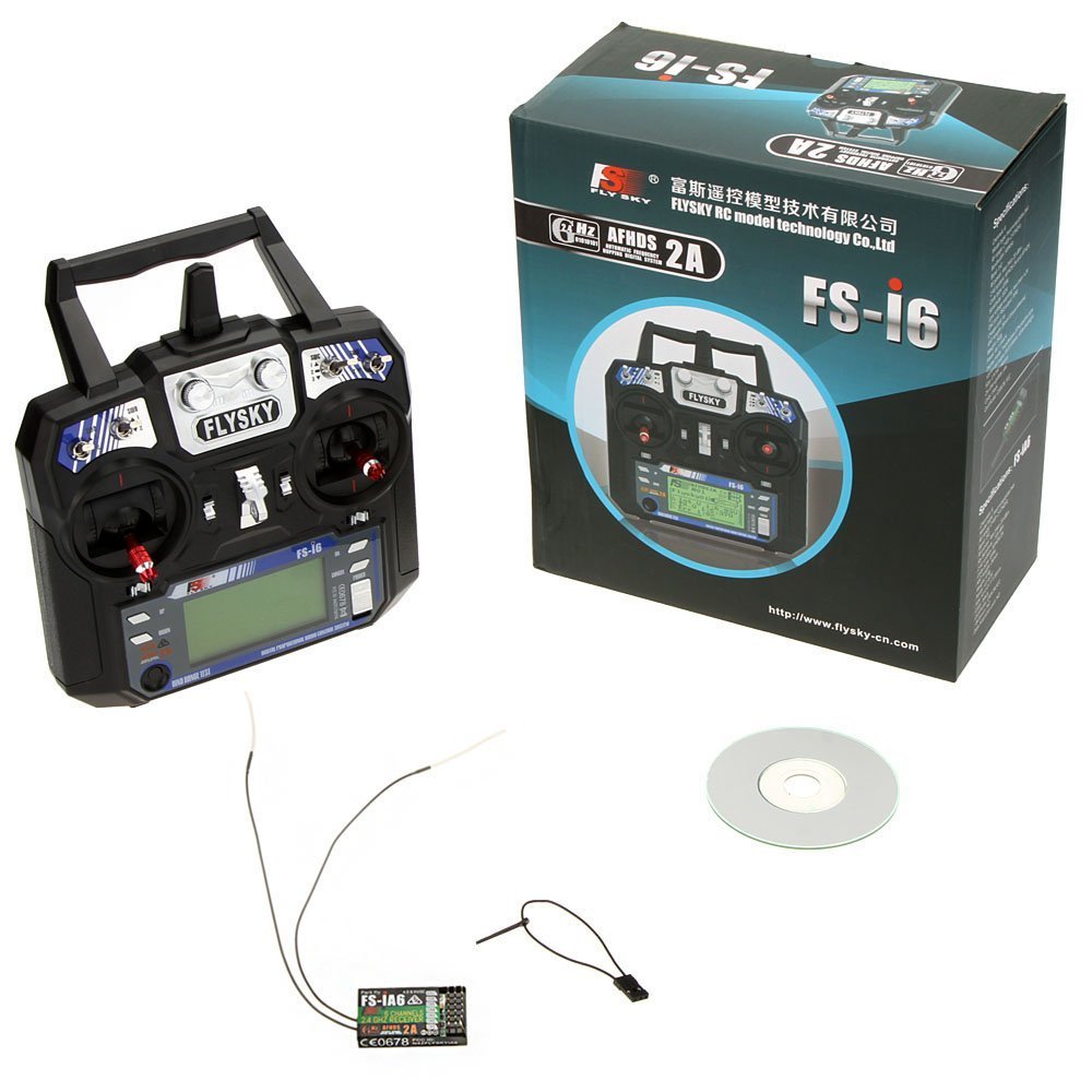 FlySky FS-i6 2.4G 6CH PPM RC Transmitter With FS-iA6B Receiver 1