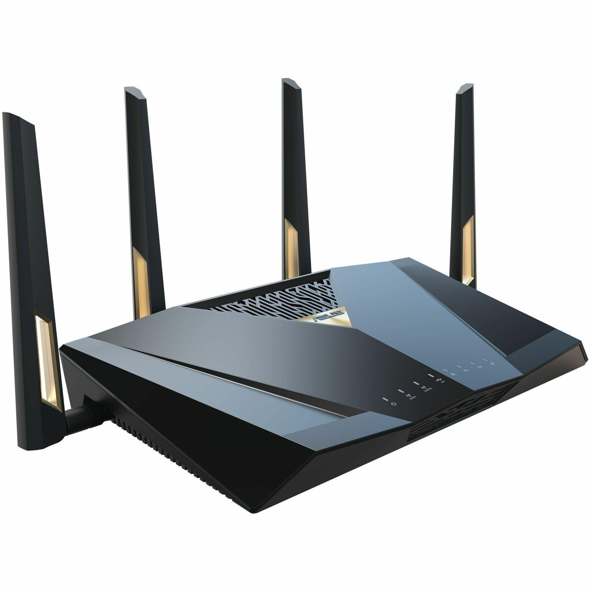 ASUS RT-BE88U Dual-Band WiFi 7 AiMesh Extendable Performance Router, 4K-QAM, MLO, Dual 10G Ports, SFP+, 4X 2.5G Ports, 4X 1G Ports, 34G WAN/LAN Capacity, Network Security, Built-in VPN 4