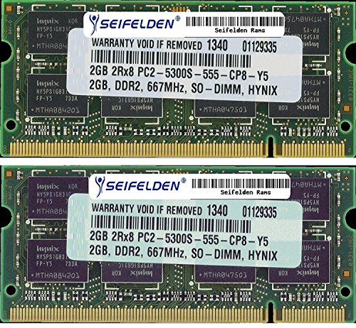 Seifelden 4GB (2X2GB) Memory RAM for Compaq Presario CQ60-425SL CQ60-427NR CQ60-430CA CQ60-430EB CQ60-430ED CQ60-430EG CQ60-430SA CQ60-433US CQ60-440EC