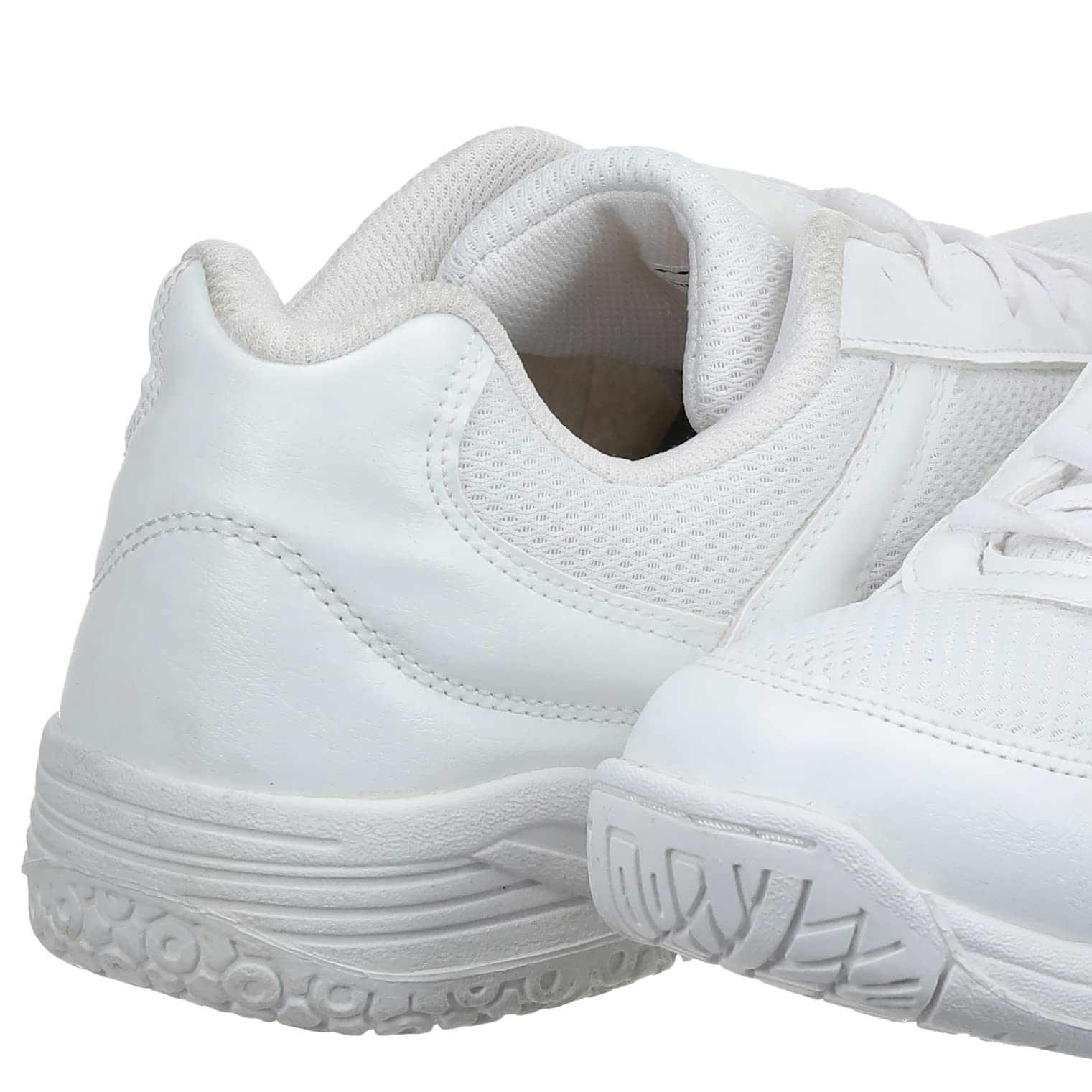 Nivia School Shoe for Kids/Durable/Anti-Skid/MESH with Superlight Lightweight Formal Shoe- SIZE-06 (White) 4