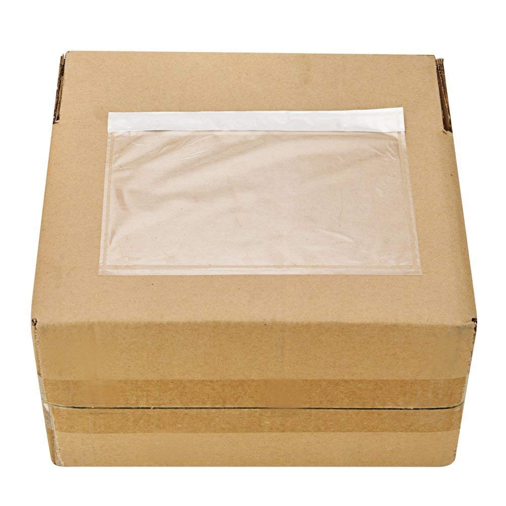9527 Product 7.5" x 5.5" Clear Adhesive Top Loading Packing List/Shipping Label Envelopes (1000 Pack) 3