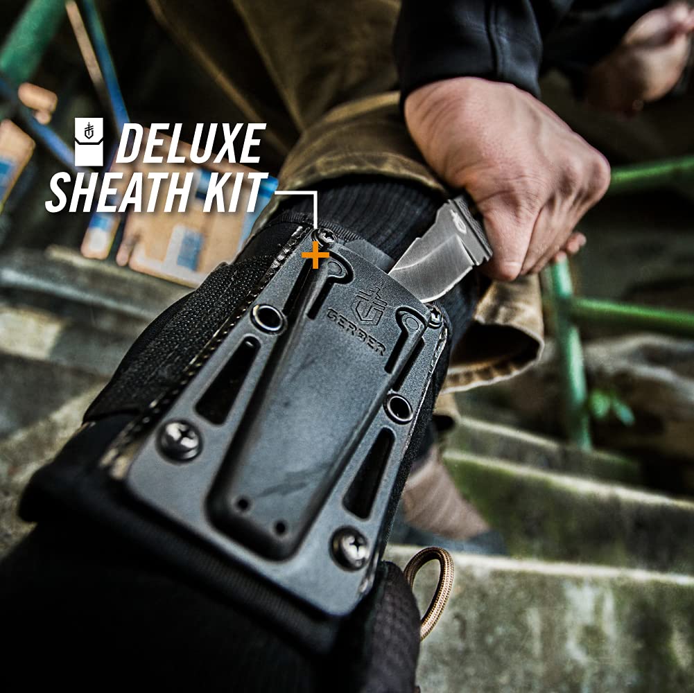 Gerber Gear 30-001006N Ghoststrike Fixed Blade Knife Deluxe Kit with Ankle Wrap, Black 6