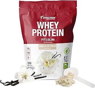Evolution Advance Nutrition Fit & Slim Blend – Grass-Fed Whey Protein Powder for Easy Digestion, Keto-Approved, Non-GMO, Stevia Sweetened, Natural Flavor – 2 Pounds (Vanilla) 1