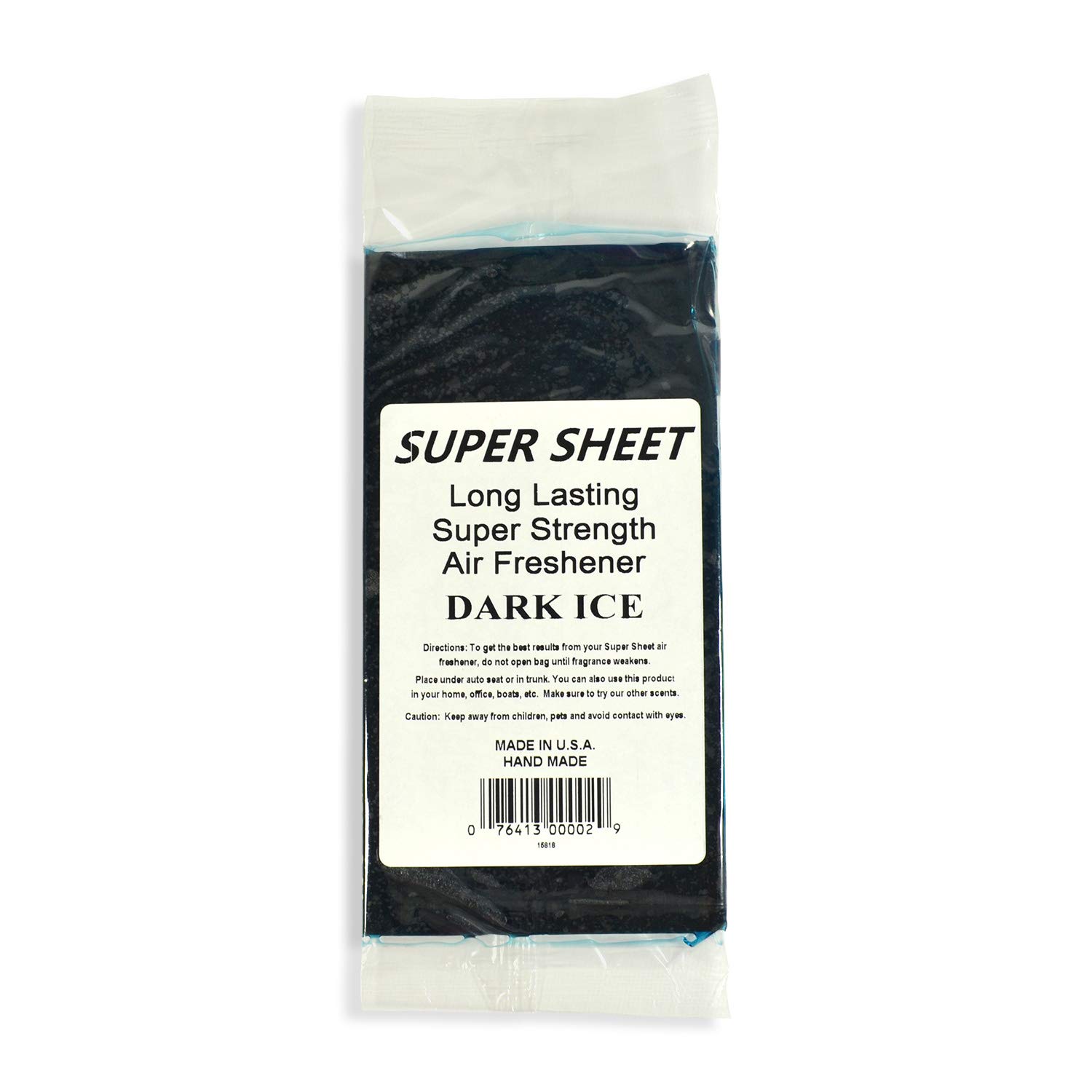 Jenray Super Sheet Small (7.5"x3.75") Under Seat Car Air Freshener (Dark Ice)