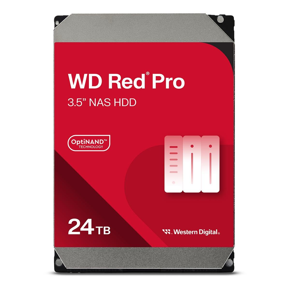 Western Digital 24TB WD Red Pro NAS Internal Hard Drive HDD - 7200 RPM, SATA 6 Gb/s, CMR, 512 MB Cache, 3.5" -WD241KFGX 2