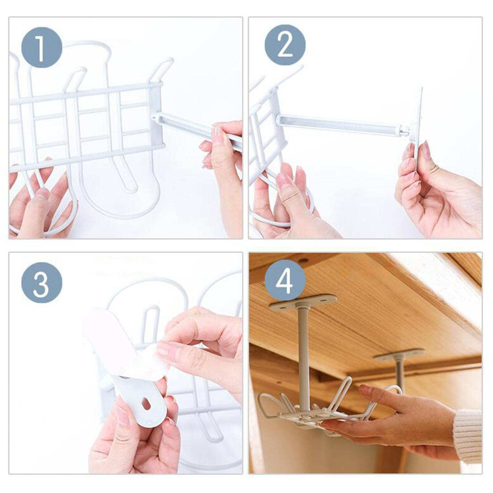 CALANDIS Under Desk Cable Cord Holder Tray Power Strip Management Organizer Gray 4