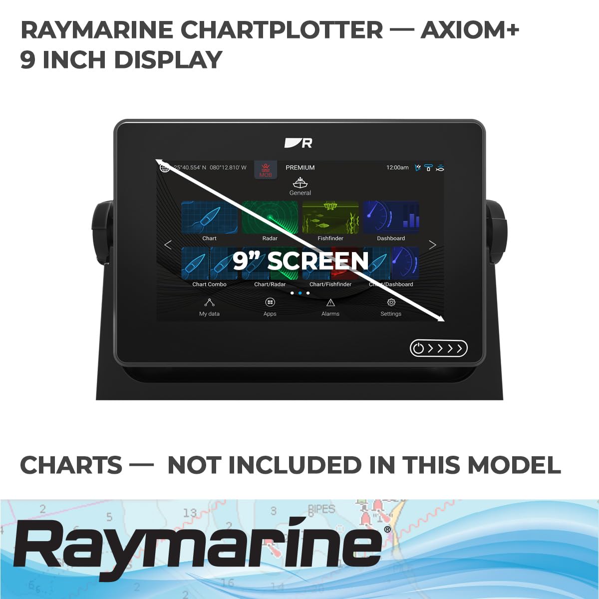 Raymarine E70636 Axiom+ 9 Chartplotter Fishfinder 3