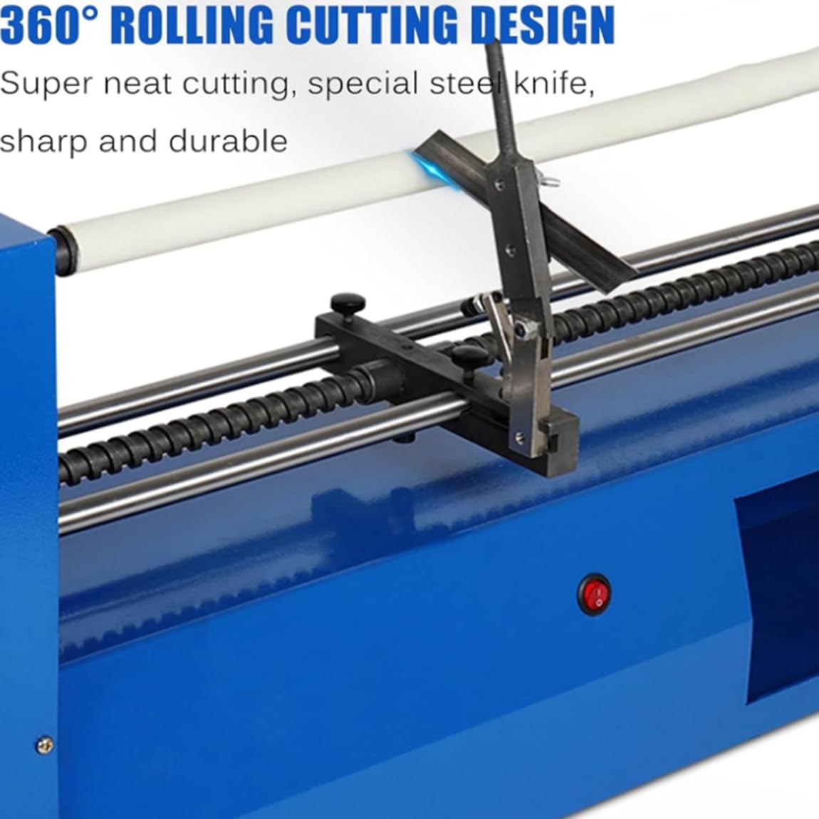 piudoiliy Electric Foil Paper Roll Cutter Hot Stamping Rolls Slitter PU Vinyl Cutting Machine for ≤68cm, for Printing, Packaging, Leather, Office 4