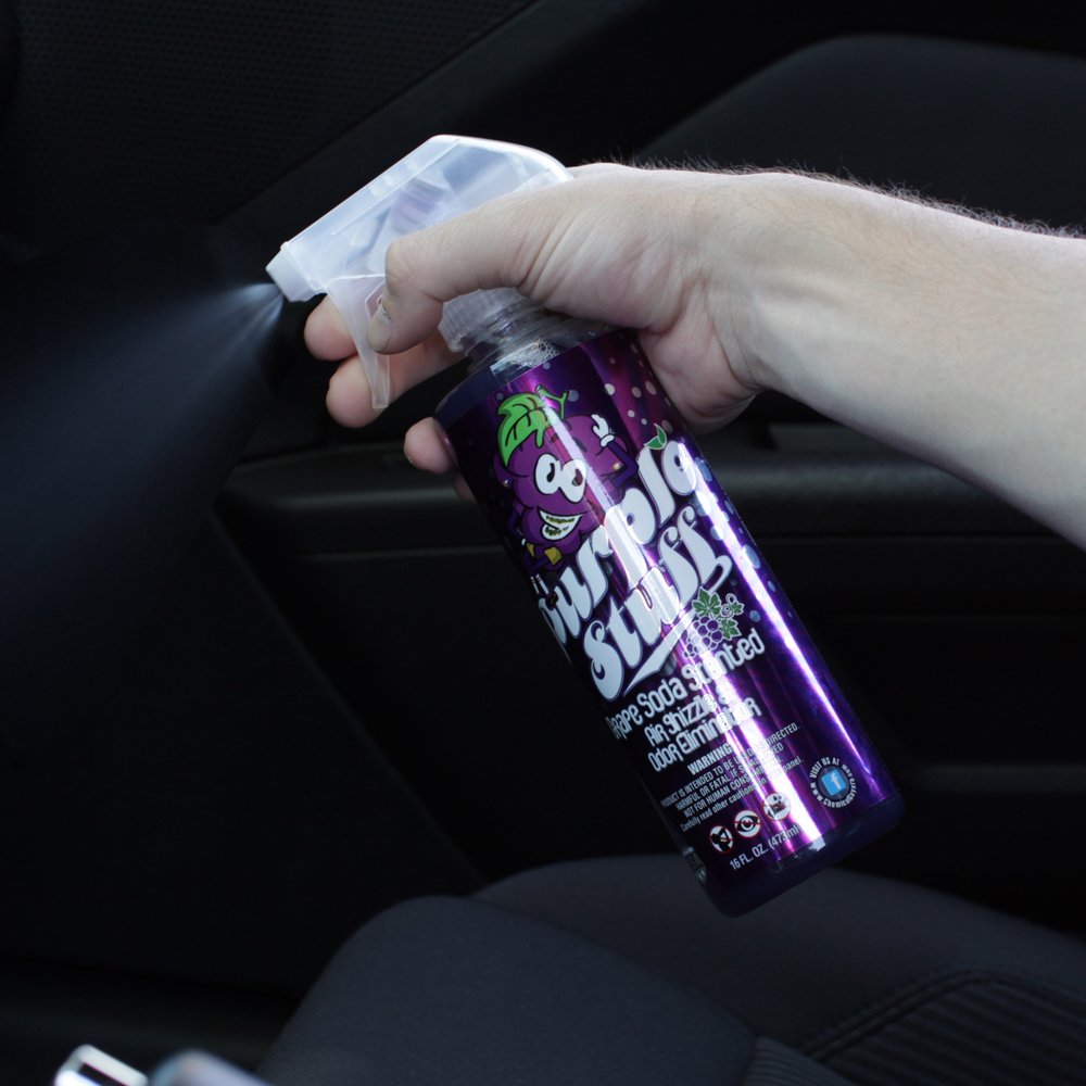 Chemical Guys AIR_222_04 Purple Stuff Premium Air Freshener and Oder Eliminator, (Great for Cars, Trucks, SUVs, RVs & More) Purple Soda Scented, 4 fl oz 3