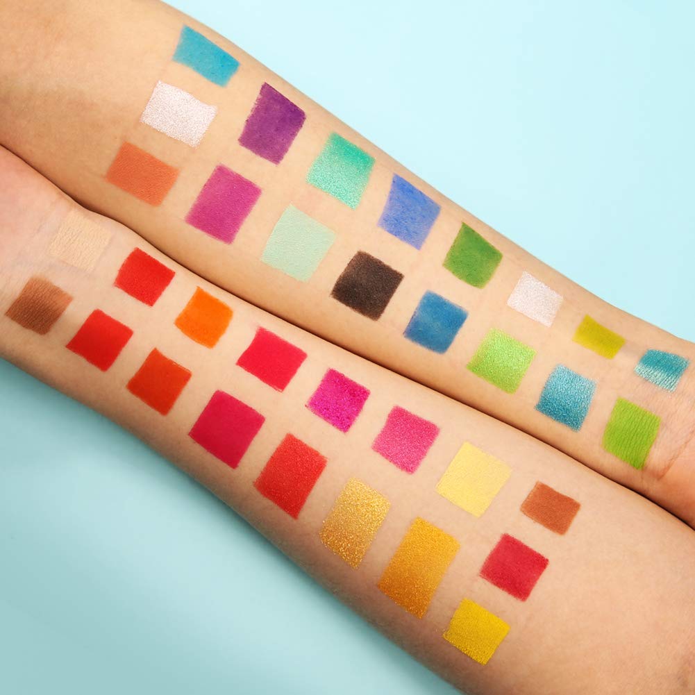 Docolor Eyeshadow Palette Eye Shadow High Pigmented Matte Glitter Shimmer Metallic Professional Long Lasting Waterproof Makeup Palette Powder Sparkle Smoky Cosmetic Shadow Pallet 6