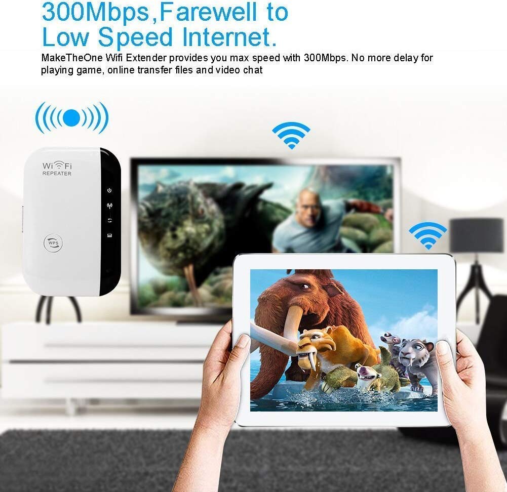 WiFi Signal Booster,Super Boost WiFi, WiFi Range Extender,Up to 300Mbps 4