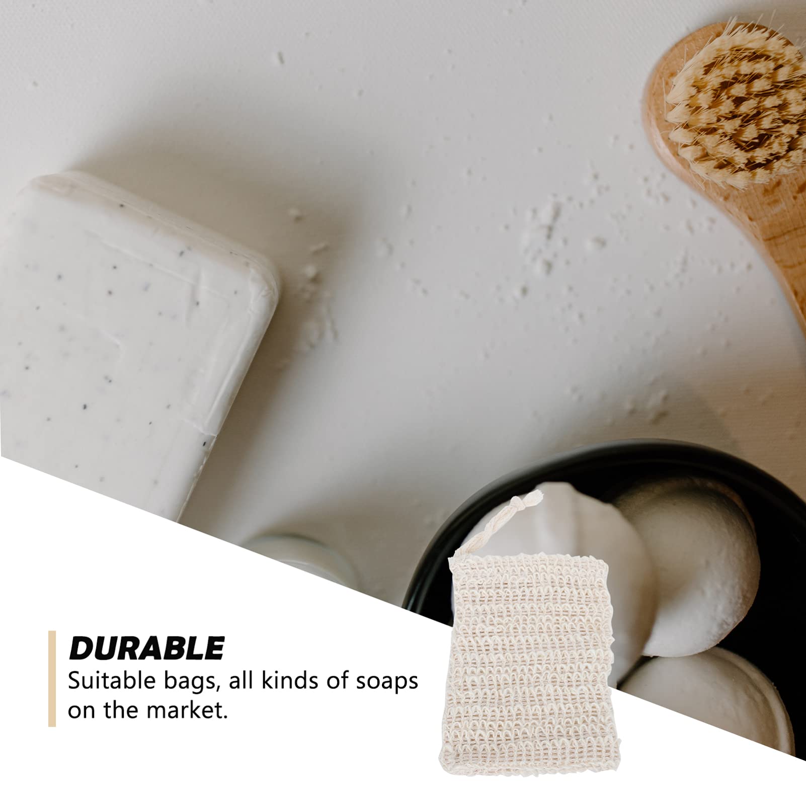 FRCOLOR 20 Pcs Soap Foaming Bag Dishwasher Hand Soap Dispenser Soap Maker Machine Soap Dish Travel Soap Tin Wipe Heater for Babies Exfoliating Loofah Pouch Soap Holder Soap Sock Co Ramie 5