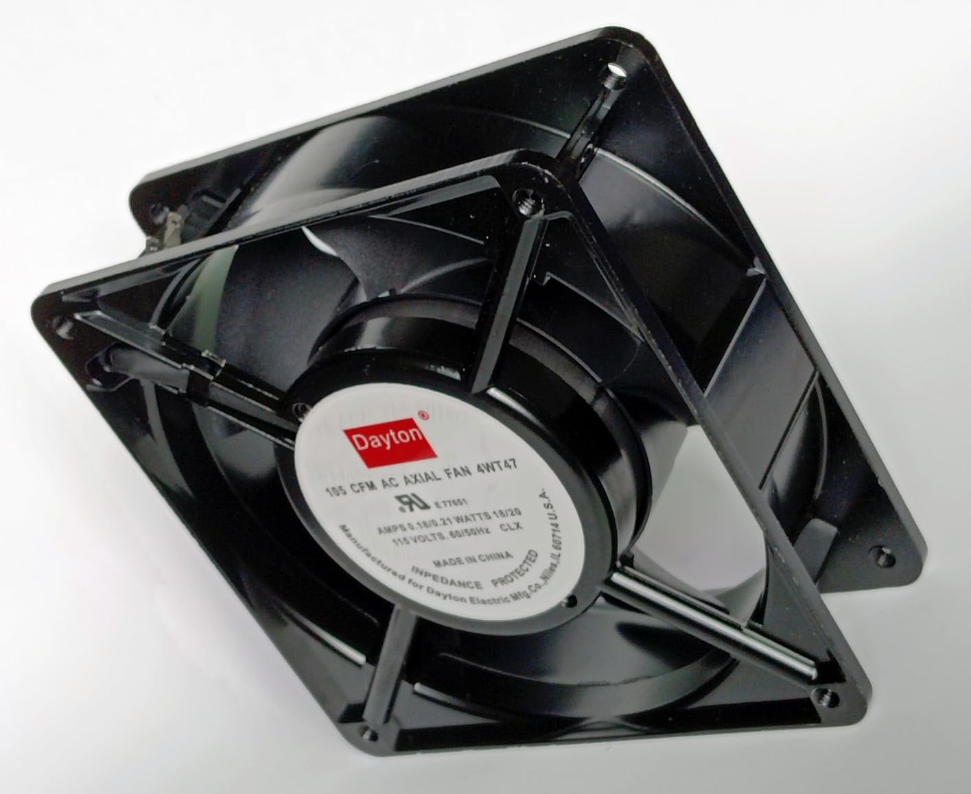 New 4WT47 AXIAL 115V-AC 105CFM 4-11/16in D506793 Cooling Fan 4