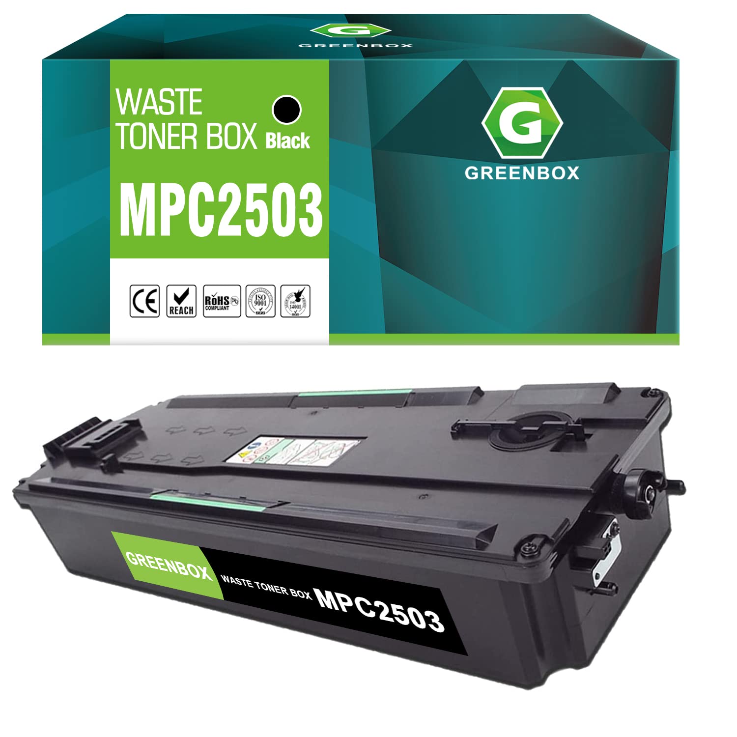 GREENBOX Compatible 416890 D2426400 Waste Toner Bottle High Capacity 100,000 Pakages for MP C2003 C2503 C3003 C3503 C4503 C5003 C5503 C6003SP Printer, Waste Toner Container 1