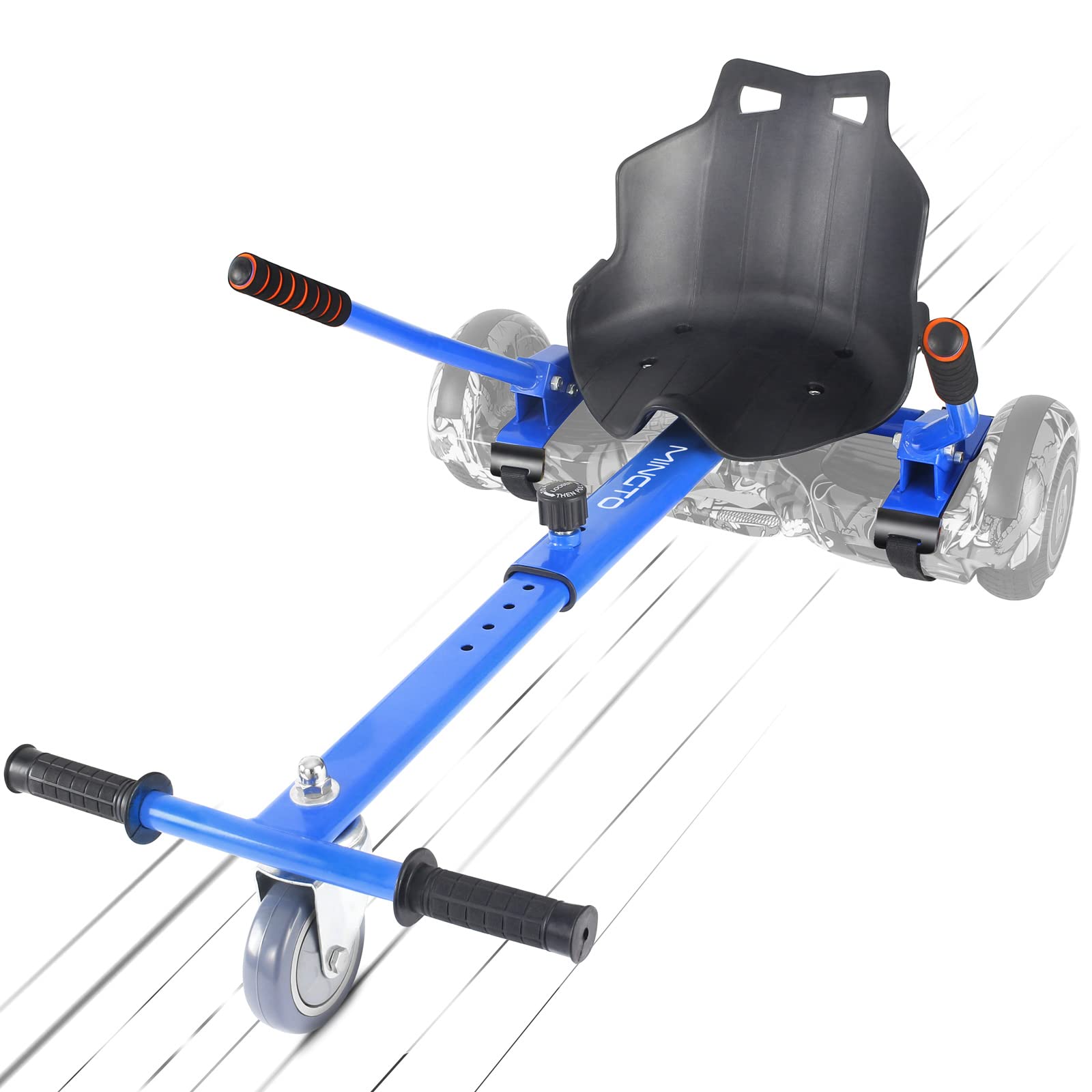 mingto Hoverboard Seat Attachment- Go Kart Adjustable Frame Length Hoverboard Attachment for 6.5" 8" 10" Hoverboard Self Balancing Scooter & Ideal Gift for Kids&Adults 1