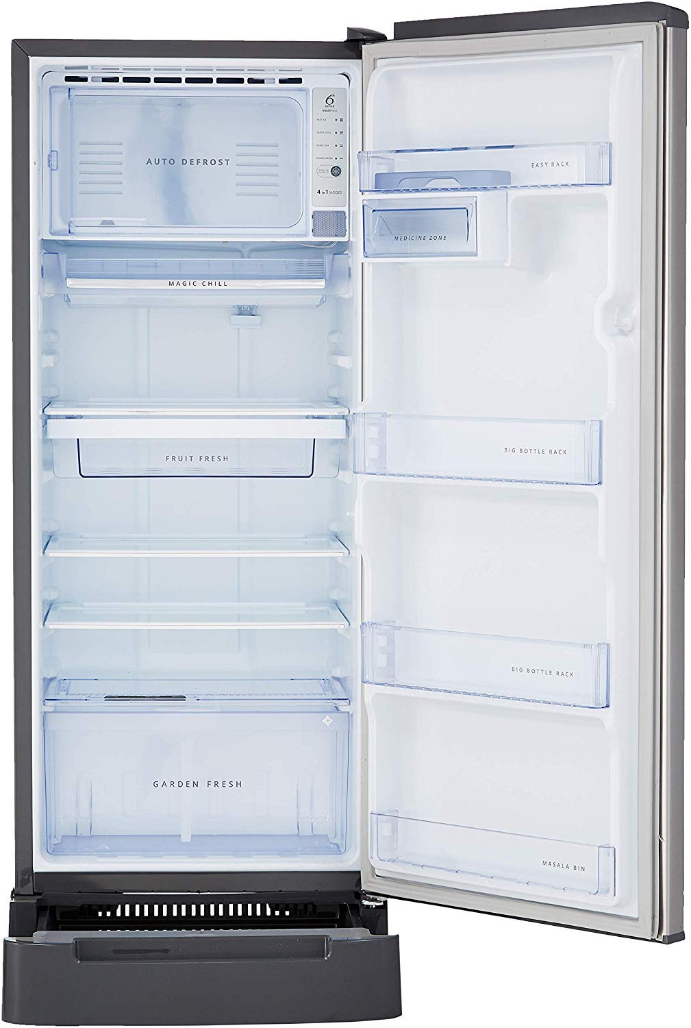 Whirlpool 245 L 3 Star Inverter Direct-Cool Single Door Refrigerator (260 IMPRO ROY 3S INV ALPHA STEEL, Alpha Steel) with Pedestal 4