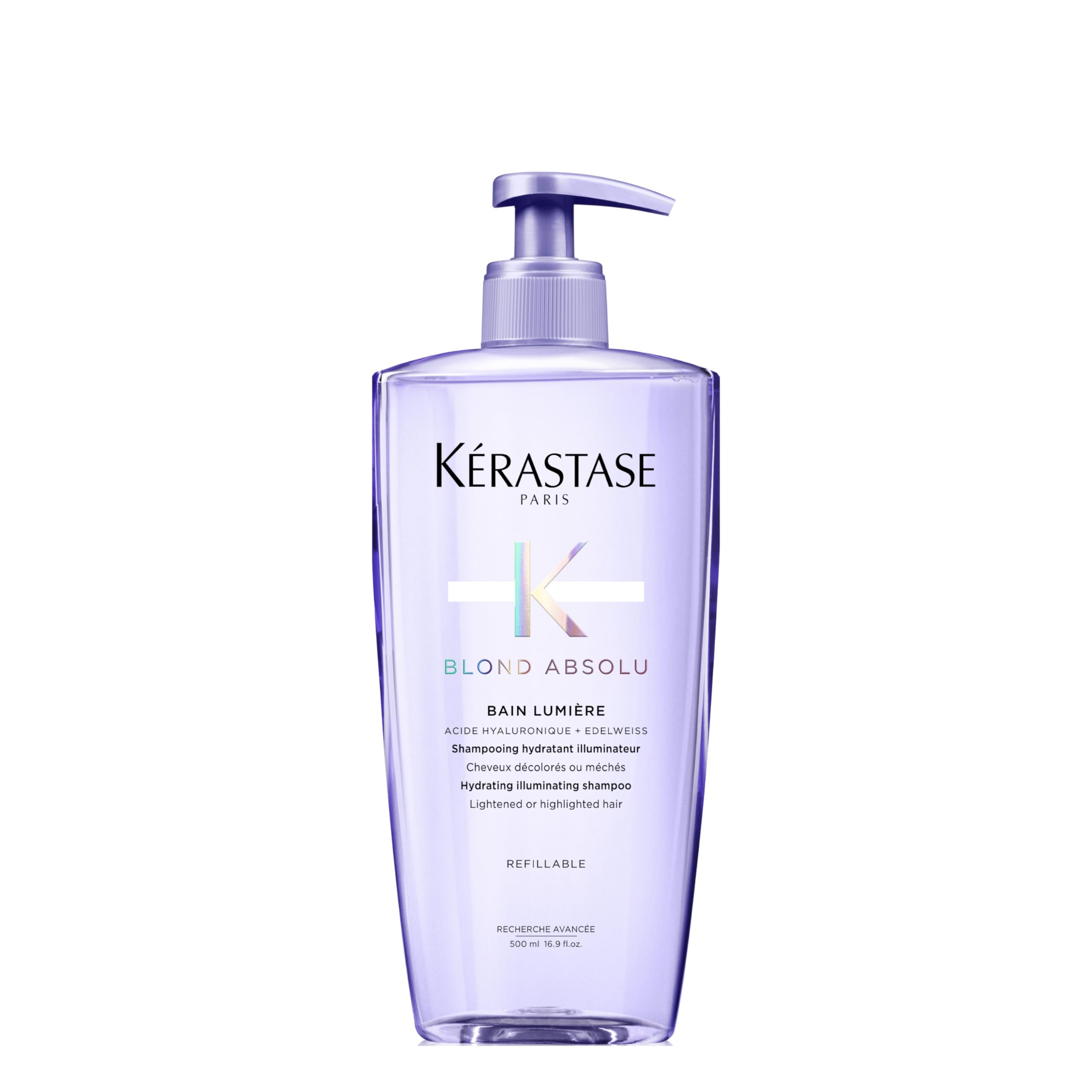 Kerastase Blond Absolu Shampoo Lumière - Intensely Hydrates & Illuminates Shiny Hair, Removes Impurities & Pollution, For Lightened & Highlighted Hair, 16.9 Fl Oz 1