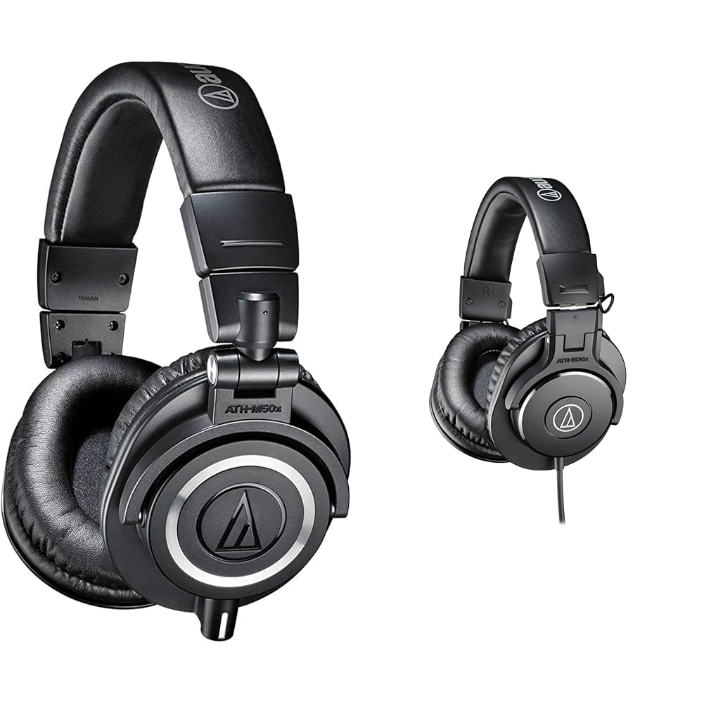 Audio-Technica ATH-M50X & ATH-M30x Professional Studio Monitor Headphones, Black 1