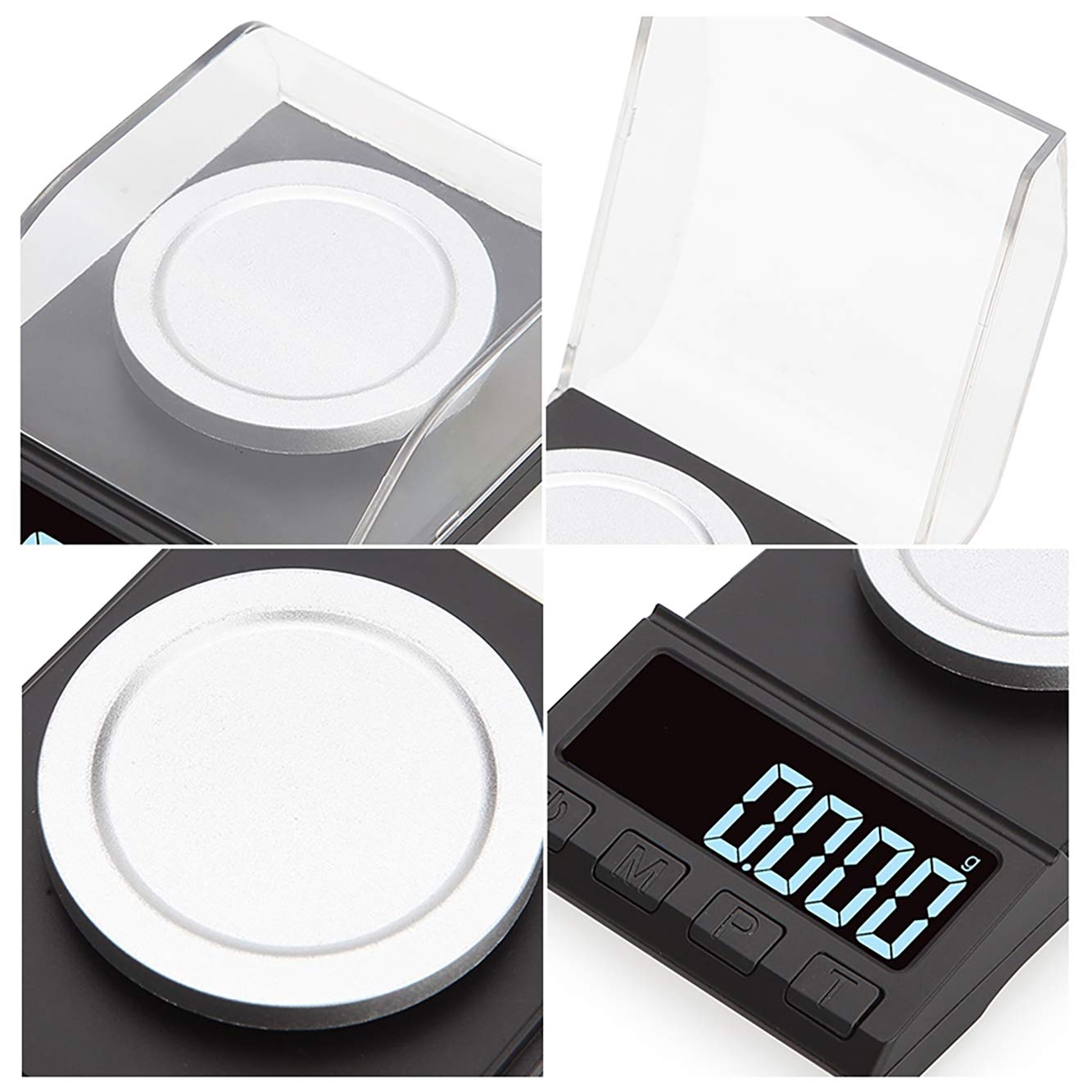 amiciTools High Precision LCD Digital Weighing Scale 100 g/0.006g Powder Gold Jewelry Medicinal Herbs Weighing Electronic Pocket Scales with 2xAAA Battery (100g) 3