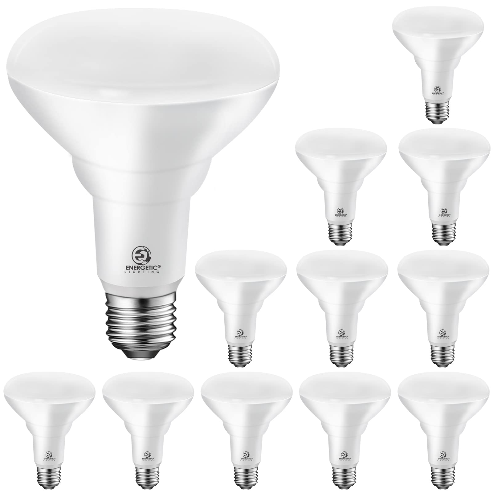 Energetic LED Recessed Light Bulbs BR30, 85W Equivalent, Dimmable, Warm White 3000K, Indoor Flood Lights for Recessed Cans, UL Listed, 12 Pack 1