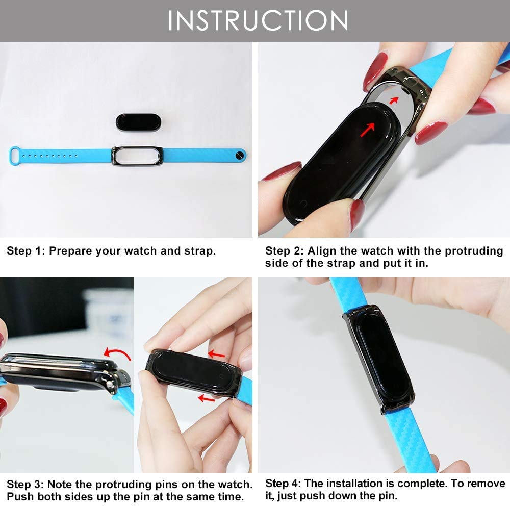 ACUTAS Sports Soft Silicone Durable TPU Wristband Lightweight Strap for XIAOMI MI Band 4 (Army Green) 5