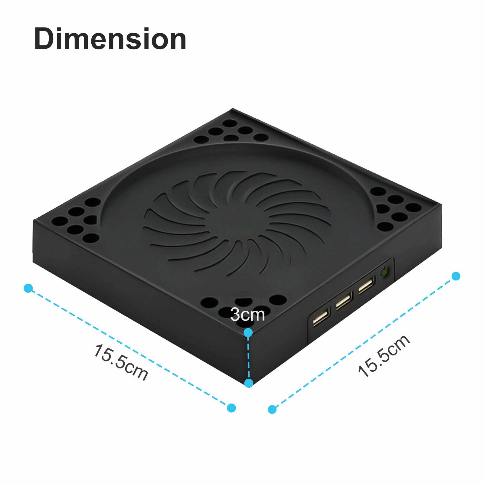 3 USB Ports Console Cooling Fan Vertical Stand USB Cooler Accessories For Xbox Series X Gaming Device Parts Accessories 4