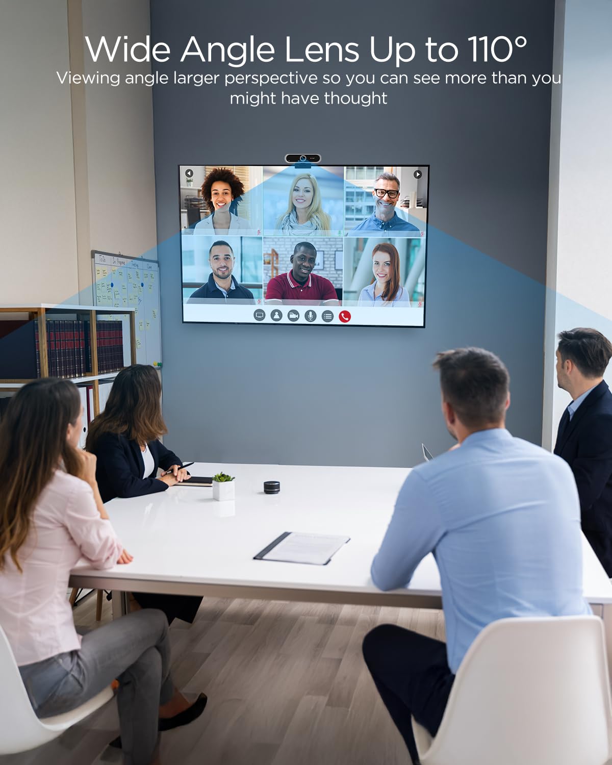 NIVEOLI Webcam 1080P with Microphone & Privacy Cover for PC/Laptop, USB Computer Camera Plug & Play with Auto Light Correction for Video Calls, Live Streaming Gaming & Online Meetings 6