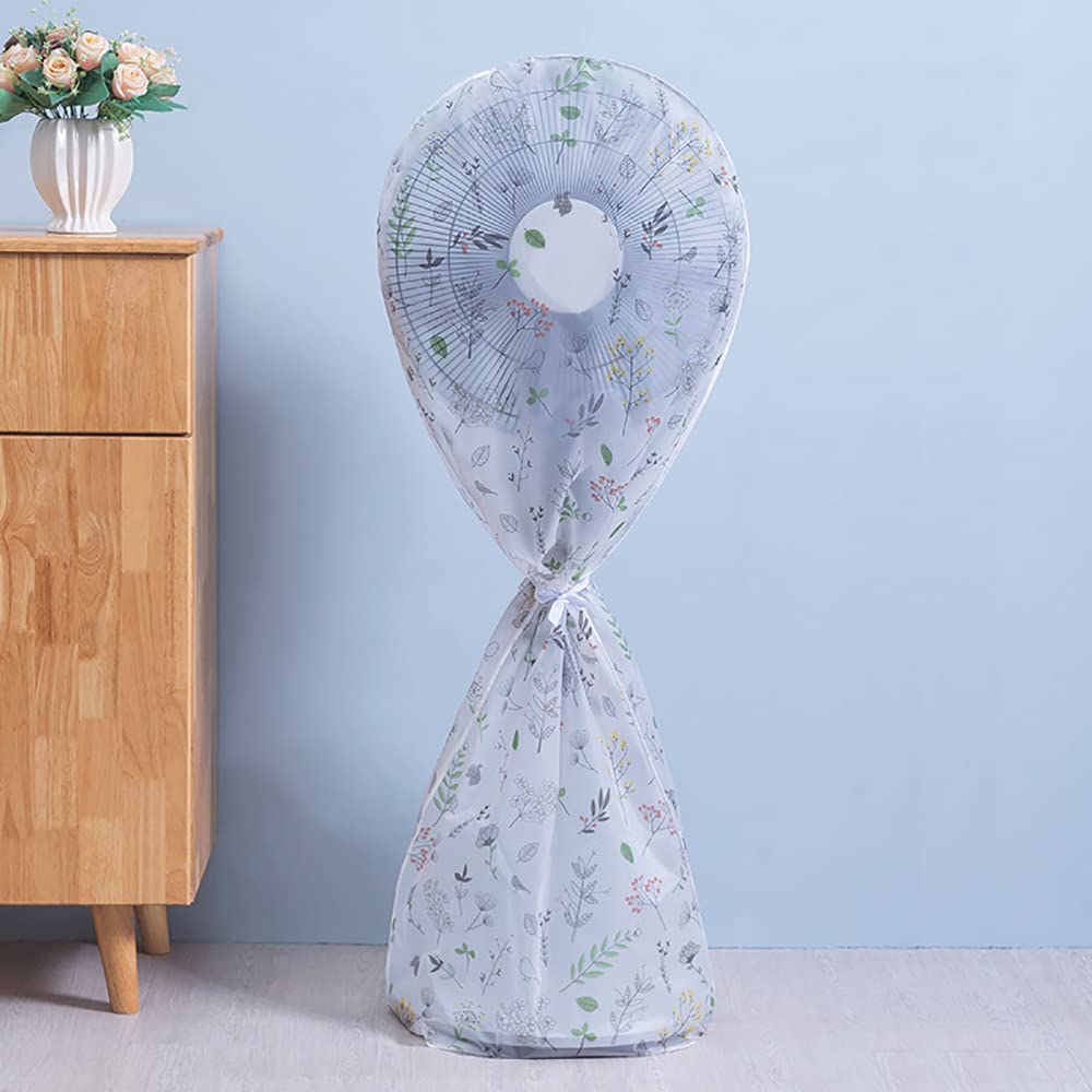 TBOP Home Electric Fan Dust Cover Household Fan Protection Cover (Small Flower and Leaves Pattern_60*140cm) (Color/Design May Slightly Vary) 3