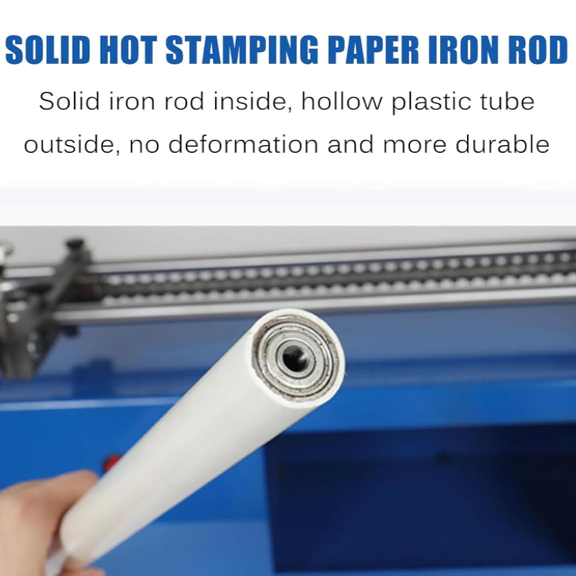 piudoiliy Electric Foil Paper Roll Cutter Hot Stamping Rolls Slitter PU Vinyl Cutting Machine for ≤68cm, for Printing, Packaging, Leather, Office 3