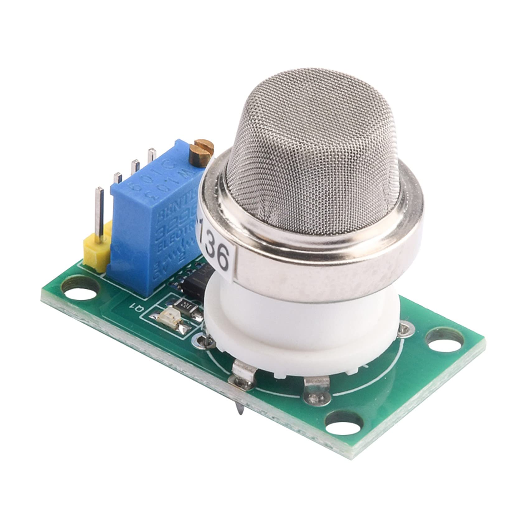 Pasuihcay MQ136 Hydrogen Sulfide Gas Sensor Module H2S Gas Detection Sensor Module High Sensitivity Sensor Module, Green 5