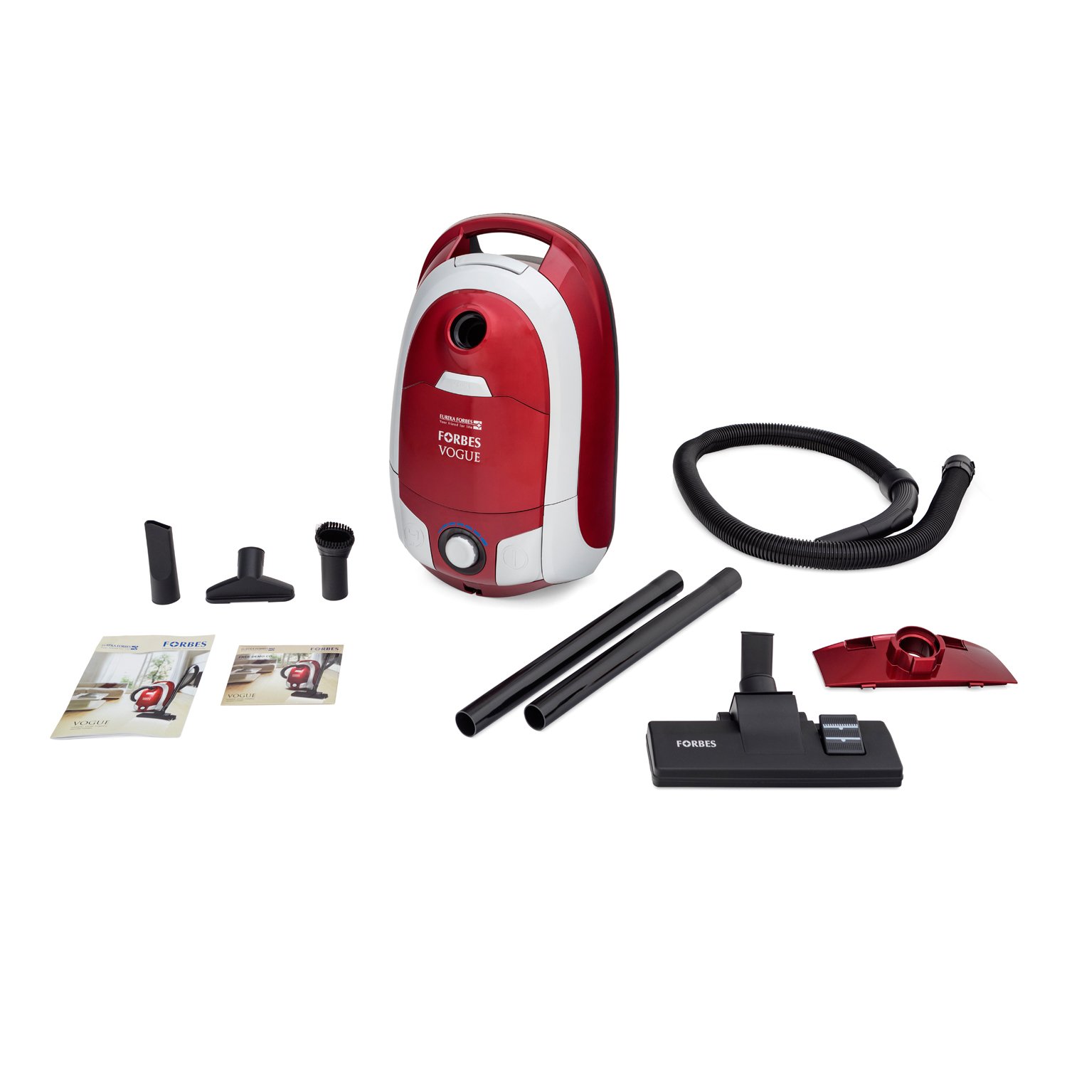Eureka Forbes Vogue 1400-Watt Powerful Suction and Blower function Vacuum Cleaner (Red and Silver)