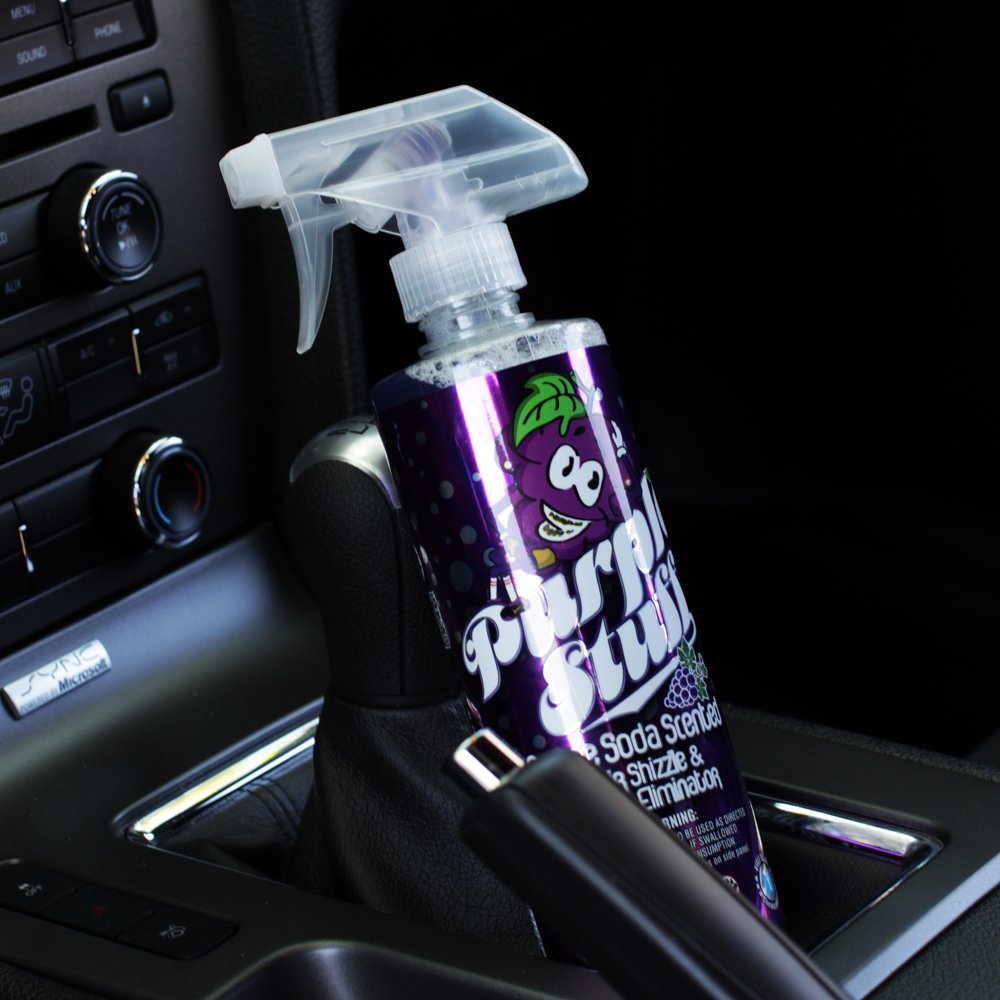 Chemical Guys AIR_222_04 Purple Stuff Premium Air Freshener and Oder Eliminator, (Great for Cars, Trucks, SUVs, RVs & More) Purple Soda Scented, 4 fl oz 2
