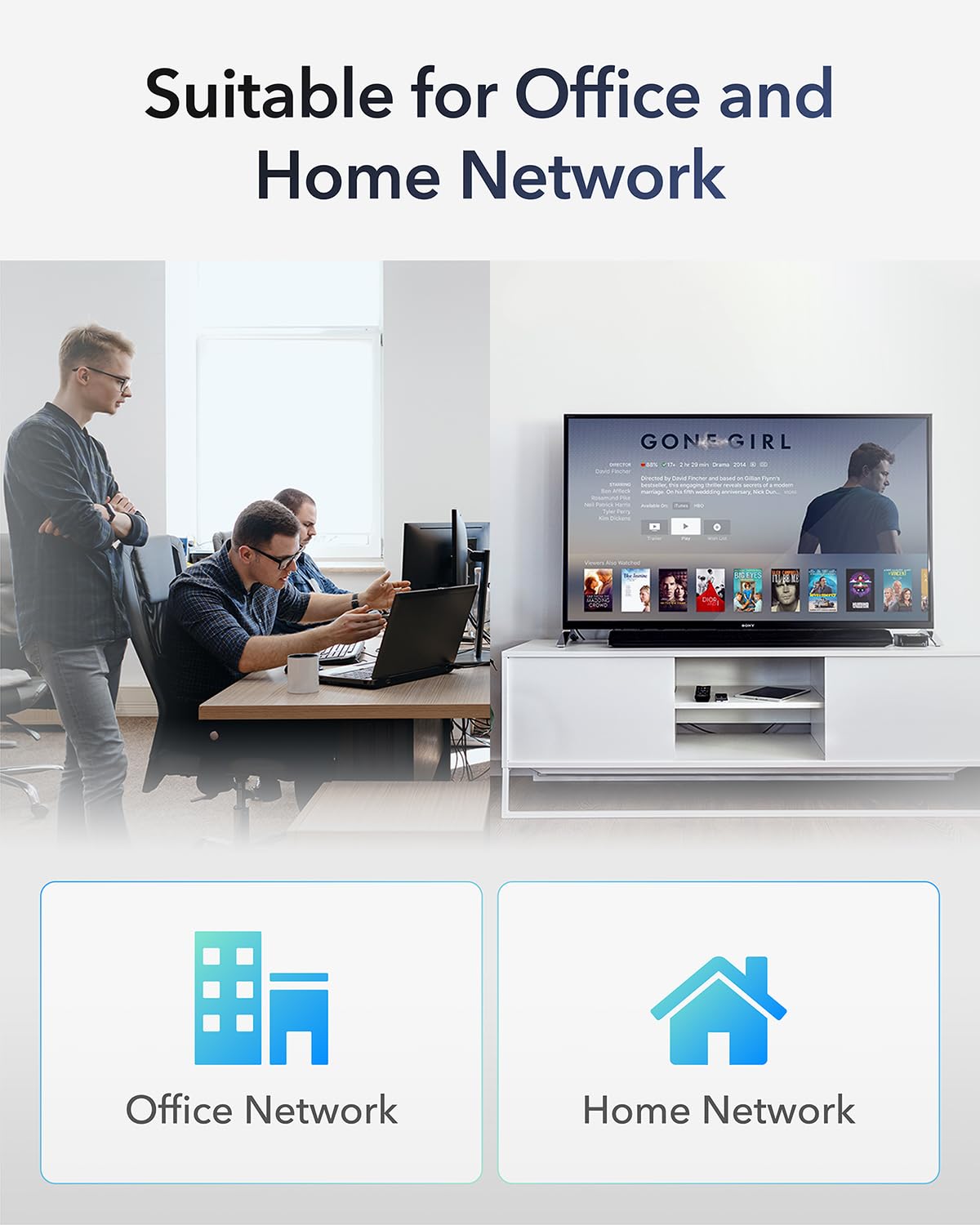 Cudy GS105 5-Port Gigabit Unmanaged Ethernet Switch, 10/100/1000Mbps RJ45 Ports, Desktop or Wall Mount, Energy Saving, Plug & Play, Fanless Metal Design 5