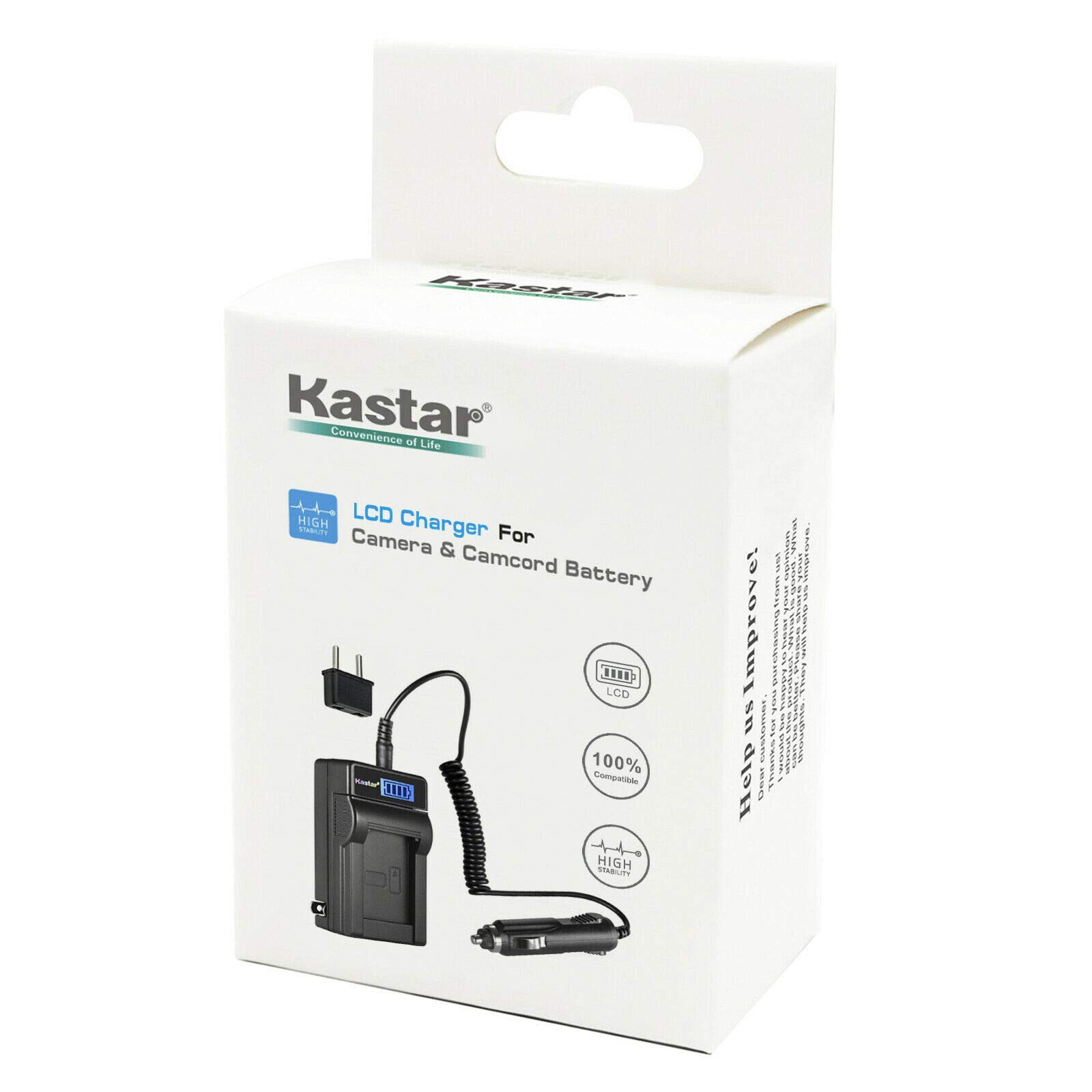 Kastar 4-Pack NP-BG1 NP-FG1 Battery and LCD AC Charger Compatible with Sony Cyber-Shot DSC-H3, Cyber-Shot DSC-H7, Cyber-Shot DSC-H9, Cyber-Shot DSC-H10, Cyber-Shot DSC-H20, Cyber-Shot DSC-H50 Cameras 6
