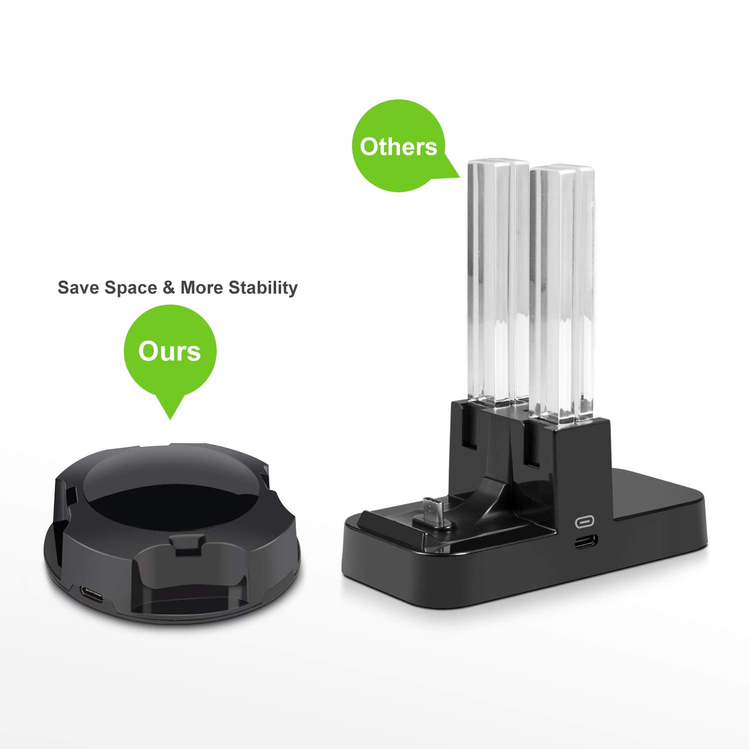 Charging Dock for NS Switch Joy-Con, innoAura Switch Joy-Con 4 in 1 Charger Stand with LED Indication 6