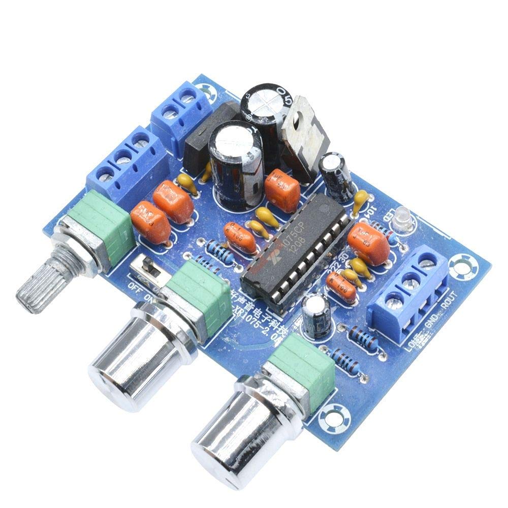 REES52 XR1075 12V Preamp BBE Sound Board Preamplifier BBE Sound Surround Effect Amplifier Preamp Audio Board Module 3