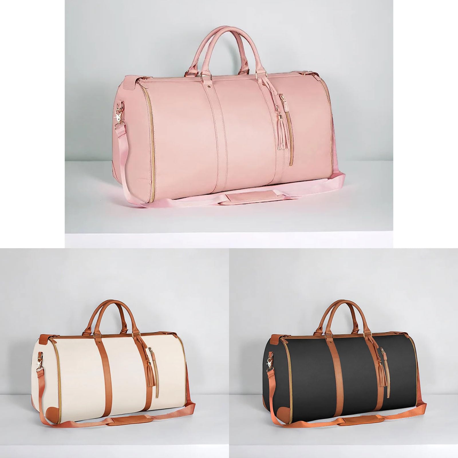 PU Folding Suit Storage Bag Large Capacity Hand Luggage Bag Multifunction Travel Bag For Women Man Shoulder Organizers 6